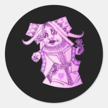 The Queen by Lewis Carroll Purple Tint Sticker