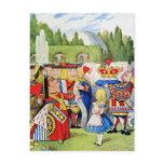 THE QUEEN OF HEARTS AND ALICE IN WONDERLAND postcards