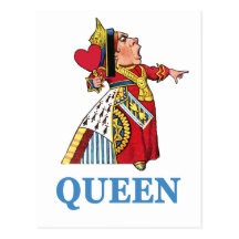 THE QUEEN OF HEARTS IS LARGE AND IN CHARGE POSTCARDS