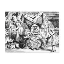 The Queen, The Cook and Alice in Wonderland Postcard