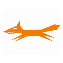 The Quick Orange Fox Post Card