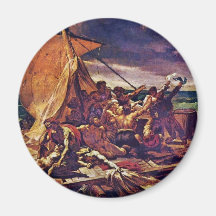 The Raft Of The Medusa (Study) By Géricault Jean L Fridge Magnet