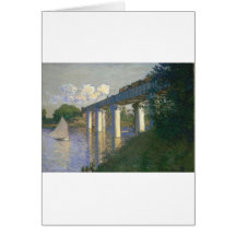 The Railway Bridge at Argenteuil (1874) Card