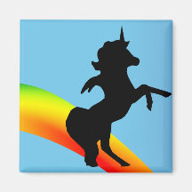 " The Rainbow and the Uncorn " Refrigerator Magnet