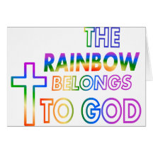The Rainbow Belongs to God Greeting Card