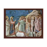 The Raising Of Lazarus By Giotto Di Bondone Post Card