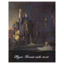 The Raising Of Lazarus. By Rembrandt Van Rijn Flyer Design