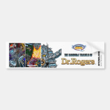 The Random Travels Of Dr. Rogers Sticker Bumper Stickers