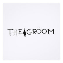 The Raven Groom Personalized Announcements