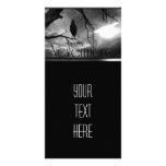 The Raven - Nevermore Sunbeams Tree B&W Photo Card