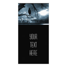 The Raven - Nevermore Sunbeams & Tree Blue Photo Cards