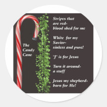 THe Real Candy Cane Meaning Sticker