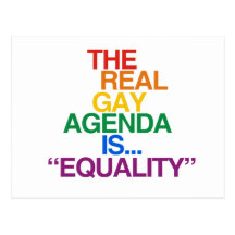 THE REAL GAY AGENDA POSTCARD