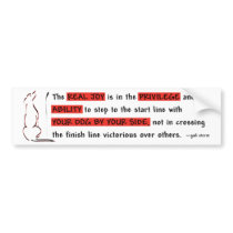 The Real Joy of Agility Bumper Stickers