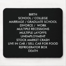THE RECESSION MOUSEPAD
