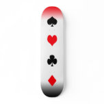 the red and the black skate boards
