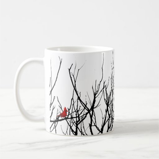 The Red Bird by Leslie Peppers Coffee Mugs