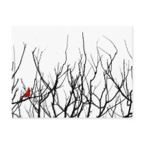 The Red Bird by Leslie Peppers Post Card