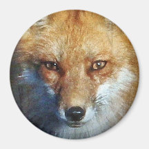 The Red Fox Gifts & Greetings Fridge Magnet