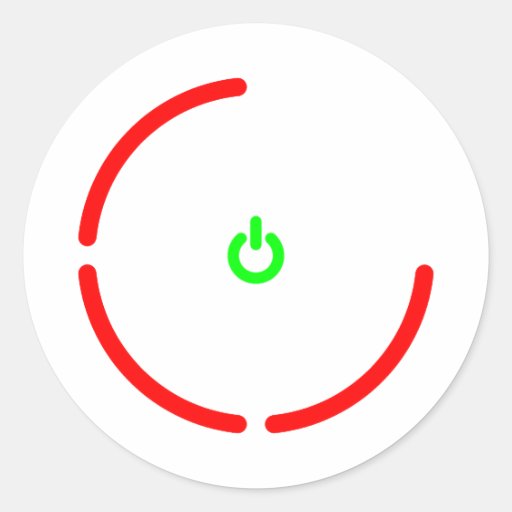 the Red Ring of Death 丸形シールステッカー