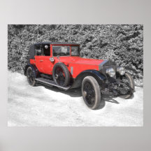The red Rolls-Royce Print
