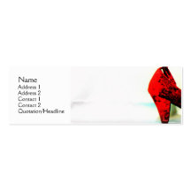 The Red Shoe Profile Card2 Business Card Template