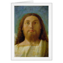 The Redeemer (oil on panel) Greeting Cards