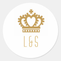 The Regal Love Round Stickers
