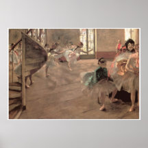 The Rehearsal, 1871 - Edgar Degas Poster