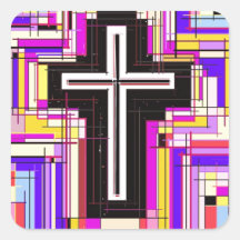 The Religious Christian Cross Sticker