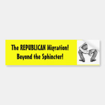 The REPUBLICAN Migration! Bumper Sticker