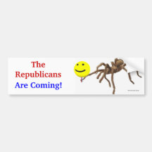 The Republicans Are Coming Tarantula Bumper Sticker