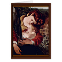 The Rest On The Flight Into Egypt  By Michelangelo Cards