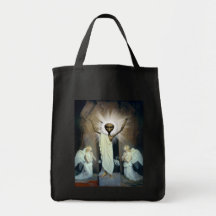 The Resurrection Of Alien Jesus Canvas Bags