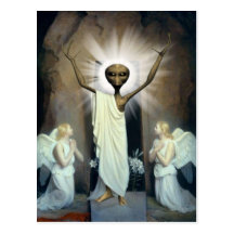 The Resurrection Of Alien Jesus Postcard