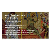 The Resurrection Of Christ By Meister Von Hohenfur Business Card