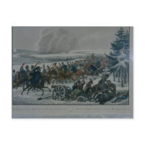 The retreat of the French army from Moscow Postcards