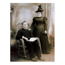 The Reverend & Mrs LAHR on their 17th Anniversary Postcard