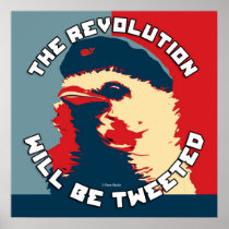 The Revolution will be Tweeted Obama Type Poster
