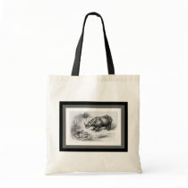 The Rhino and the Badger Tote Bag