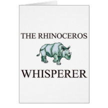 The Rhinoceros Whisperer Greeting Card