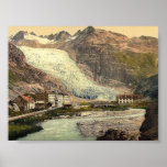 The Rhone Glacier, Glacier Hotel and Furka Road, V Posters