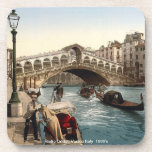 The Rialto Bridge , Venice  Italy 1890's Beverage Coaster