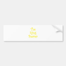 The Ring Bearer Bumper Stickers
