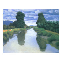 The River at Berville by Felix Vallotton Personalized Announcement