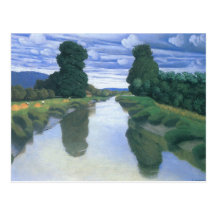 The River at Berville by Felix Vallotton Postcard