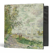 The Riverbank at Gennevilliers, c.1875 (oil on can binders