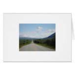The road goes on forever greeting card