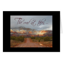 The road not taken notecard