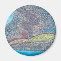 The Road Not Taken or The Road Less Travelled Fridge Magnets